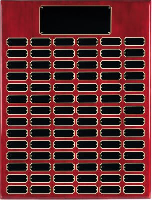 Rosewood Piano Finish Perpetual Plaque with 84 Plates