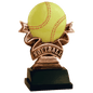 Softball Ribbon Resin-5 1/2"