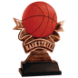 Basketball Ribbon Resin-7"
