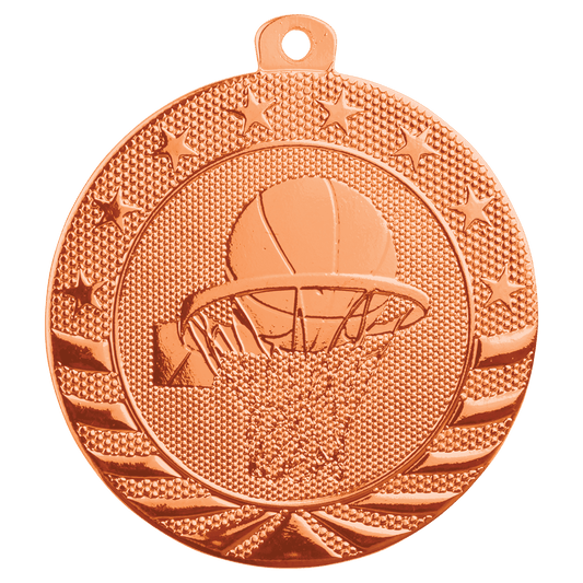 Basketball Starbrite Medal-Bronze