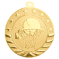 Basketball Starbrite Medal-Gold
