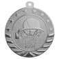 Basketball Starbrite Medal-Silver