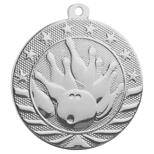 Bowling Starbrite Medal-Silver