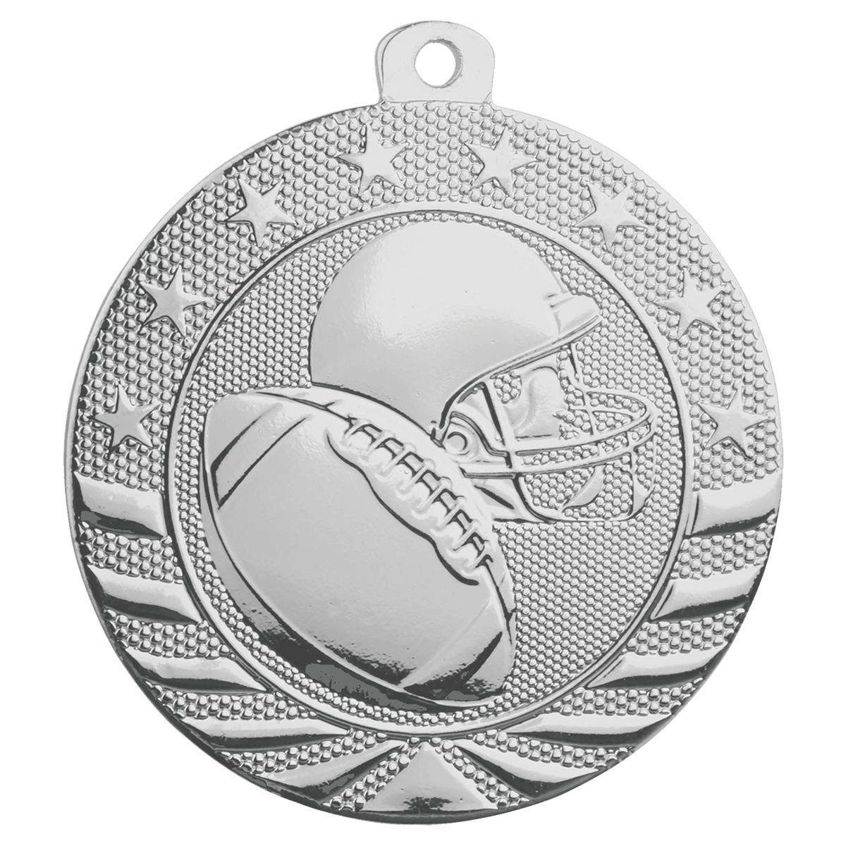 Football Starbrite Medal-Silver