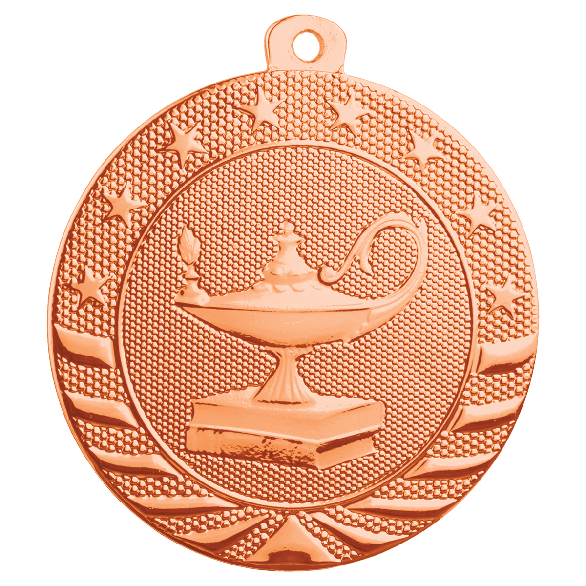 Lamp of Knowledge Starbrite Medal-Bronze