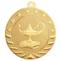 Lamp of Knowledge Starbrite Medal-Gold