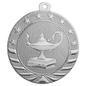 Lamp of Knowledge Starbrite Medal-Silver