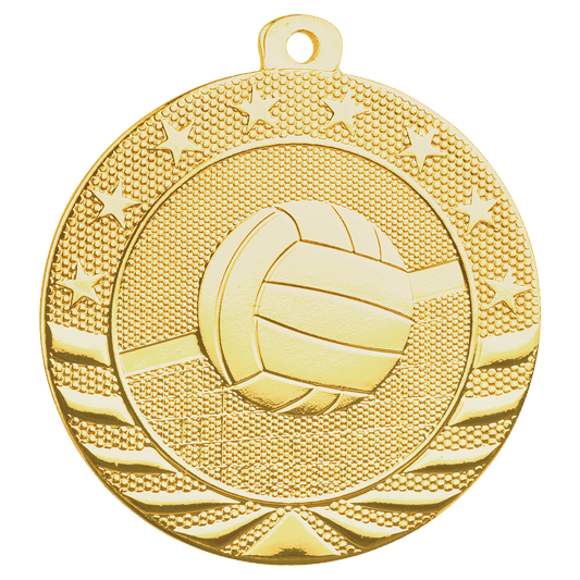 Volleyball Starbrite Medal-Gold