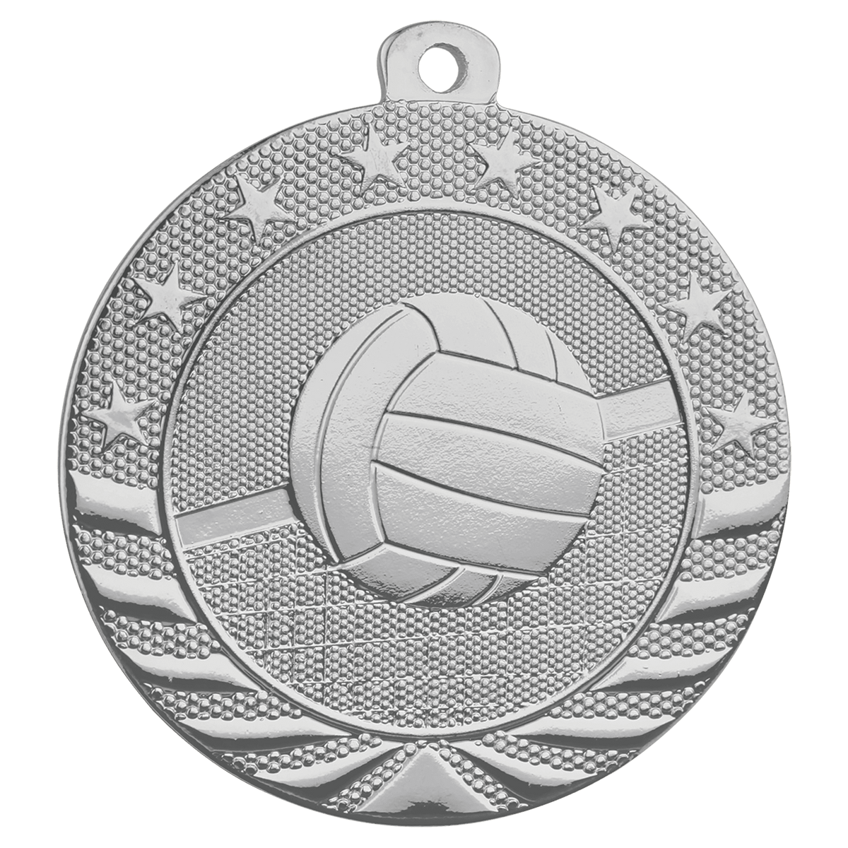 Volleyball Starbrite Medal-Silver