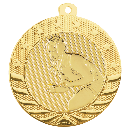 Female Wrestling Starbrite Medal-Gold