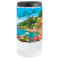 White Full Color Polar Camel Slim Beverage Holder