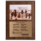 10 1/2" x 13" Cherry Finish Plaque with 8" x 10" Slide-In Photo Frame