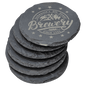 Round Slate Coaster Set-6 Coasters