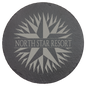 9 3/4" Round Slate Decor with Foam Pads