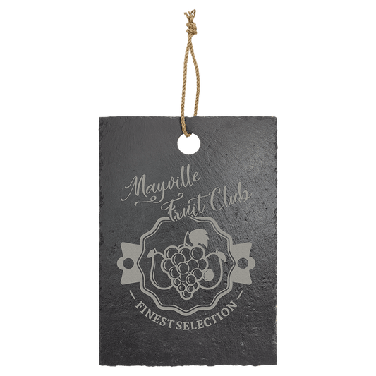 9 3/4" x 13 3/4" Rectangle Slate Cutting Board with Hanger String