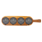 Acacia Wood/Slate Serving Board
