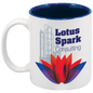 White/Blue 11 oz. Ceramic Mug