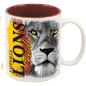 White/Maroon 11 oz. Ceramic Mug
