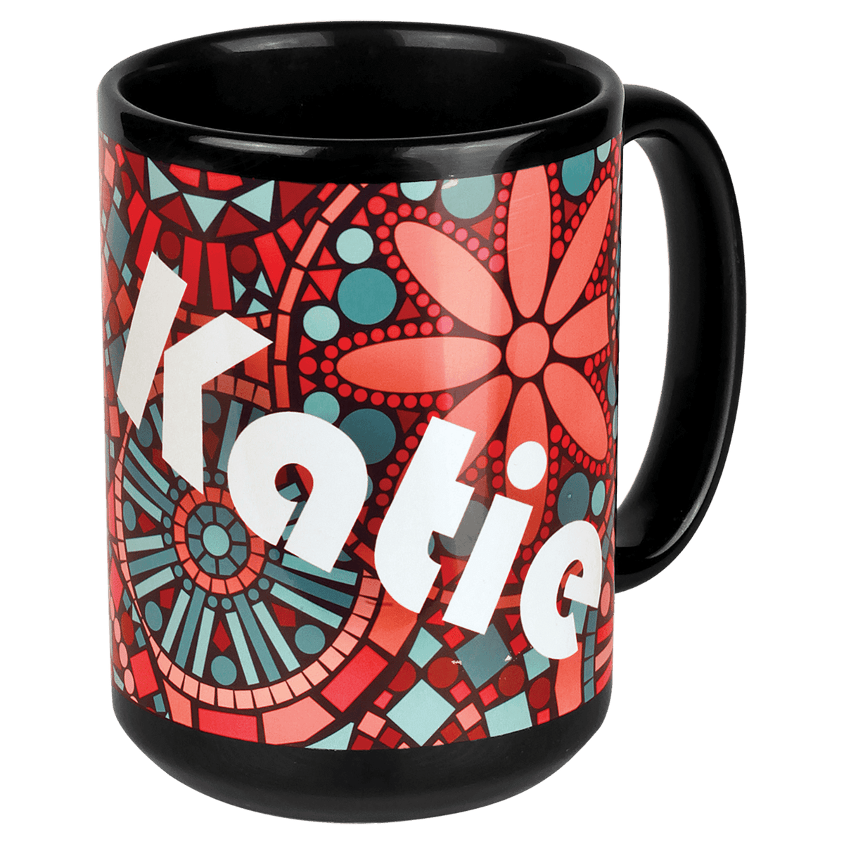 Black/White Banner 15 oz. Ceramic Mug