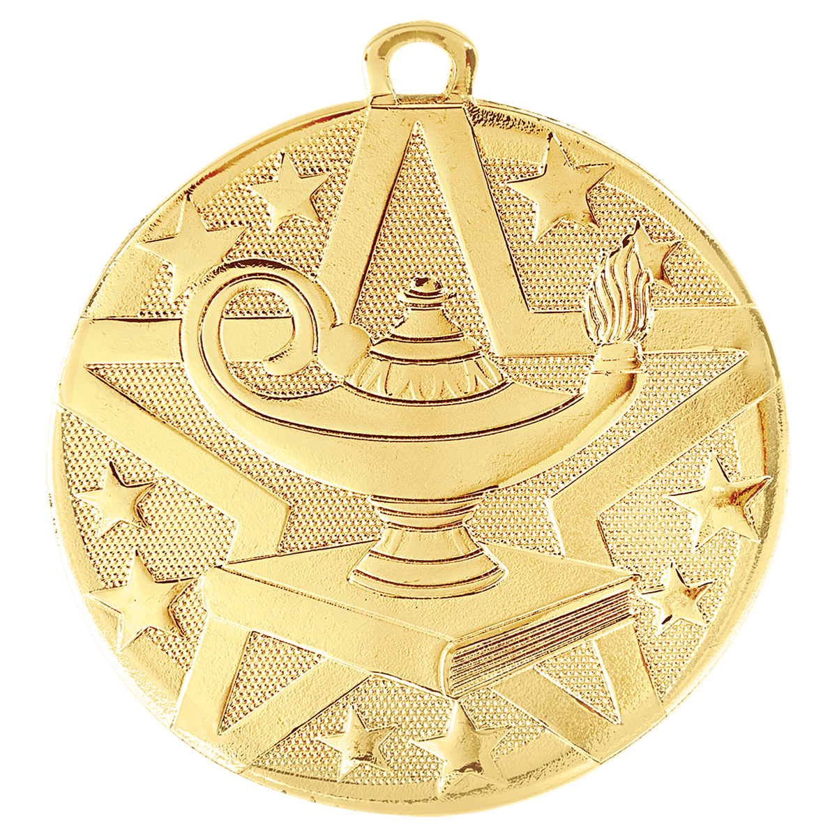 Lamp of Knowledge Superstar Medal-Gold