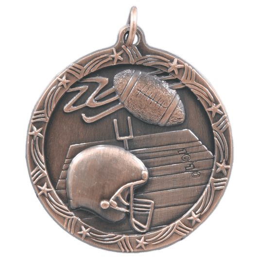 Football Shooting Star Medal-Bronze