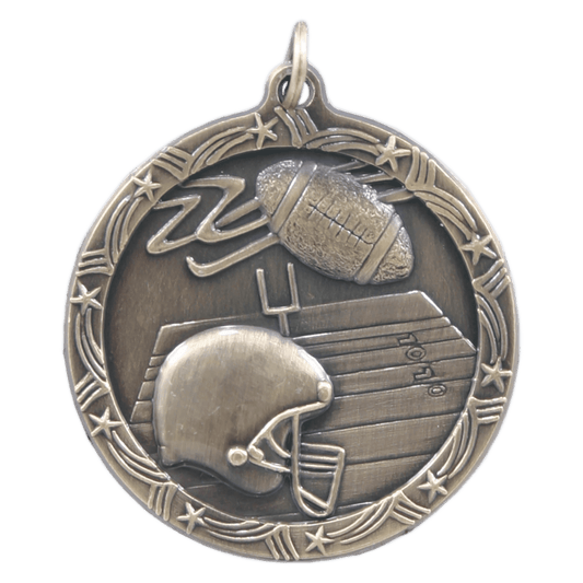Football Shooting Star Medal-Gold