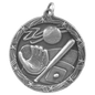 Baseball/Softball Shooting Star Medal-Silver