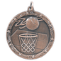 Basketball Shooting Star Medal-Bronze