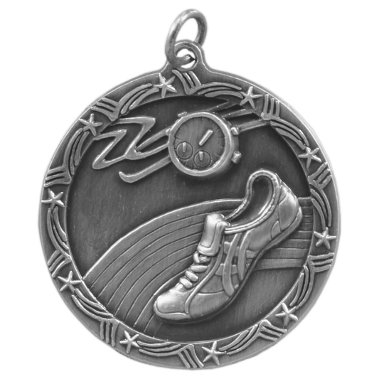 Track Shooting Star Medal-Silver