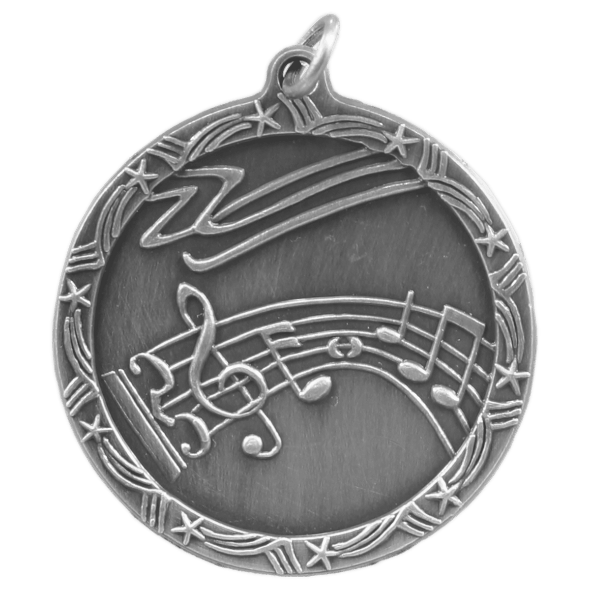 Music Shooting Star Medal-Silver