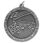 Music Shooting Star Medal-Silver