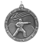 Martial Arts Shooting Star Medal-Silver