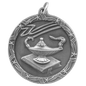 Lamp of Knowledge Shooting Star Medal-Silver