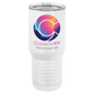 White 20 oz. Tall Sublimatable Polar Camel Ringneck Tumbler