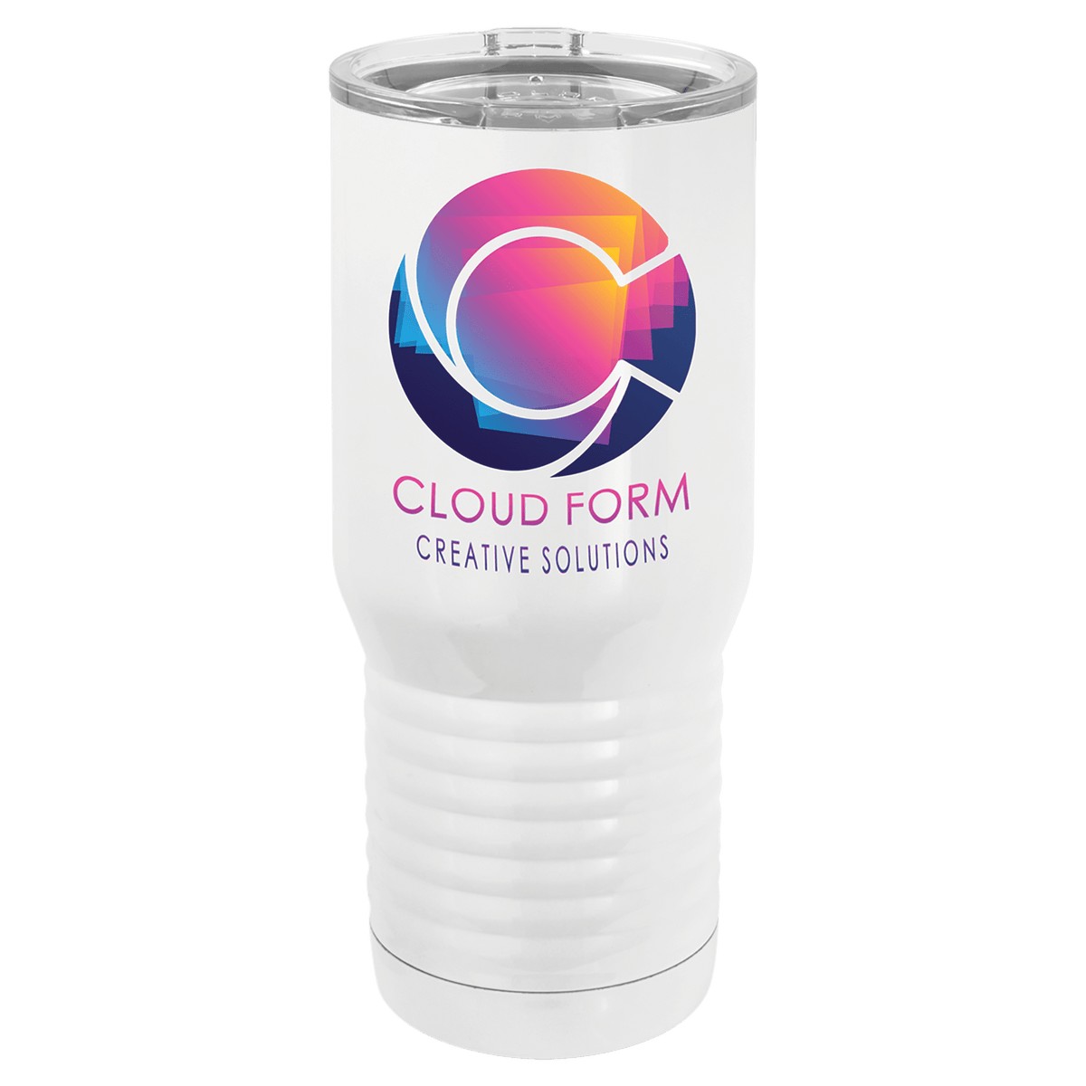 White Full Color Polar Camel 20 oz. Tall Tumbler
