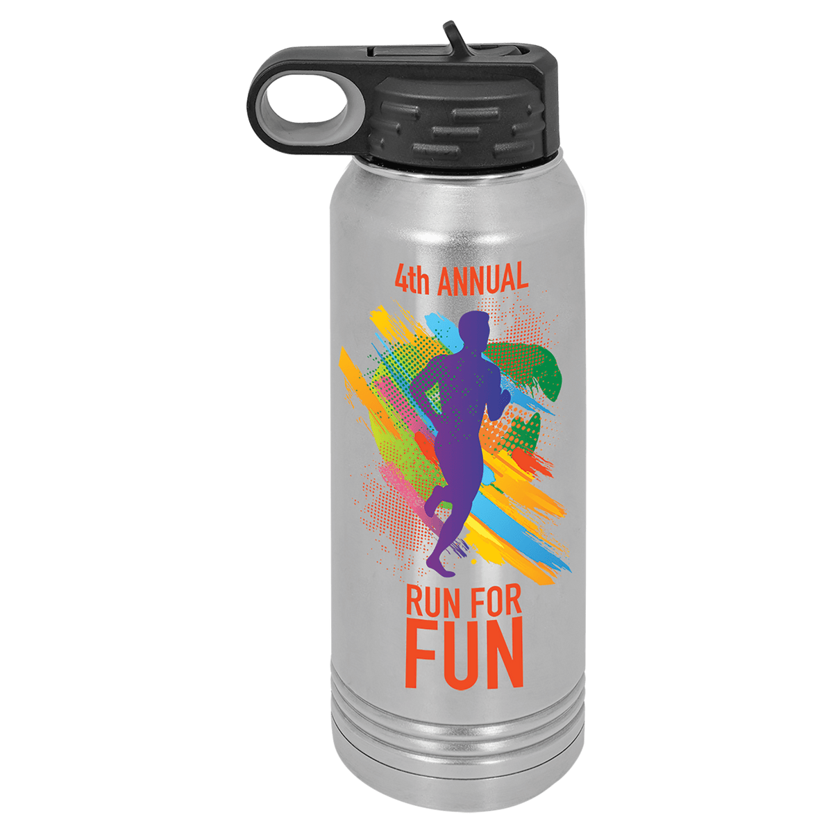 Full Color 30 oz. Polar Camel Water Bottle- Stainless Steel