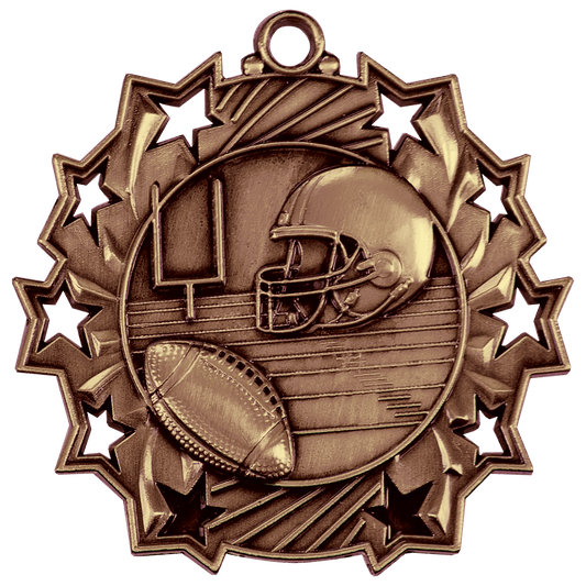 Football Ten Star Medal-Bronze