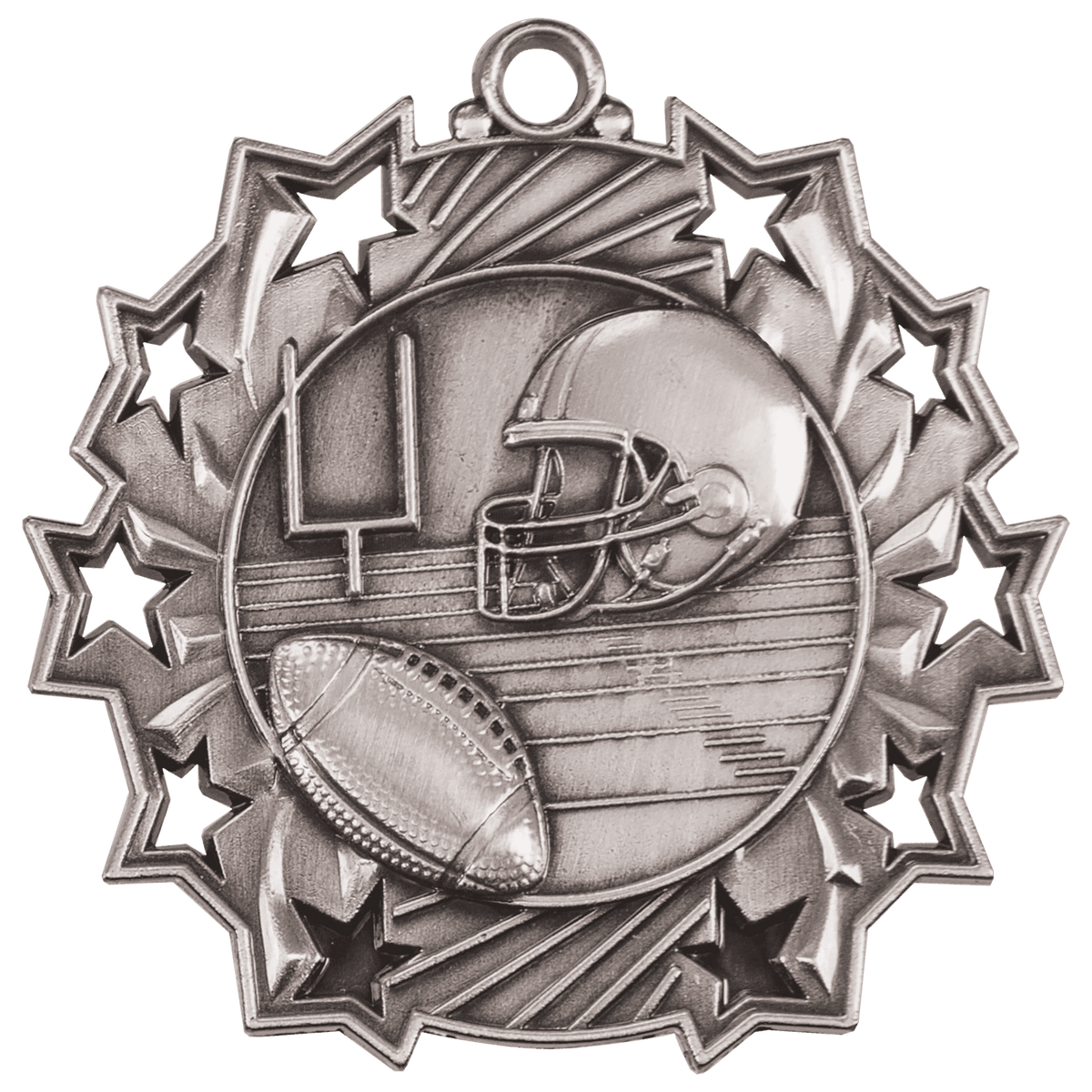 Football Ten Star Medal-Silver