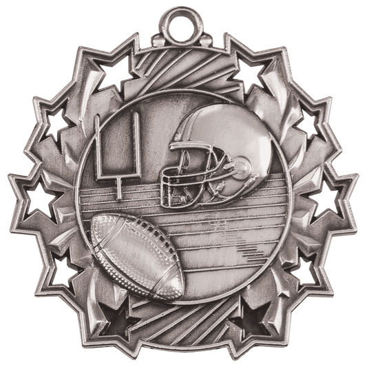 Football Ten Star Medal-Silver