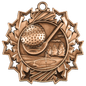 Golf Ten Star Medal-Bronze