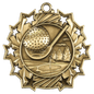 Golf Ten Star Medal-Gold