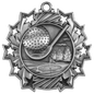 Golf Ten Star Medal-Silver