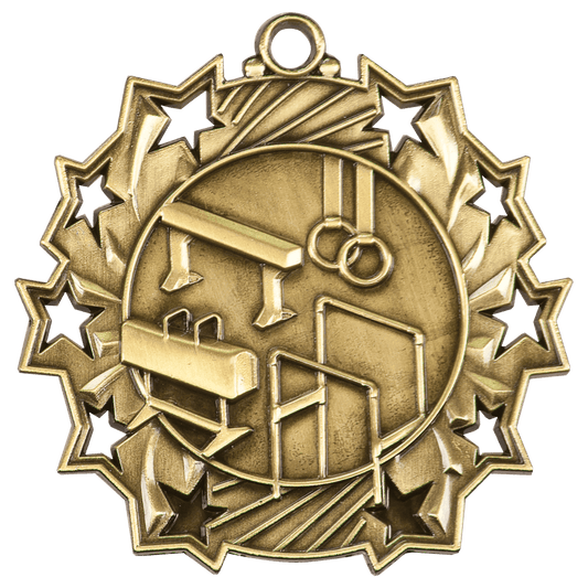Gymnastics Ten Star Medal-Gold