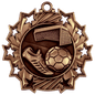 Soccer Ten Star Medal-Bronze