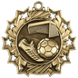 Soccer Ten Star Medal-Gold