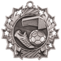 Soccer Ten Star Medal-Silver