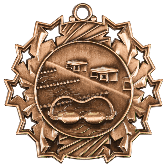 Swimming Ten Star Medal-Bronze