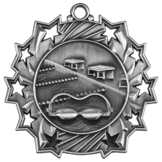 Swimming Ten Star Medal-Silver