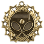 Tennis Ten Star Relief Medal-Gold