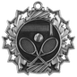 Tennis Ten Star Relief Medal-Silver